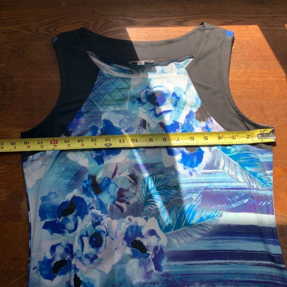 Avenue Blue Floral & Stripe Maxi Skirt - Picture 5 of 7